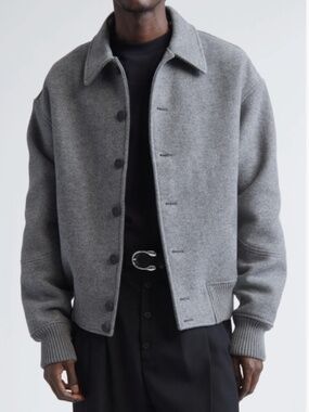 Jacquemus Feltro Bomber Jacket Size 48 Coat Fall Winter Wool Luxury Men's